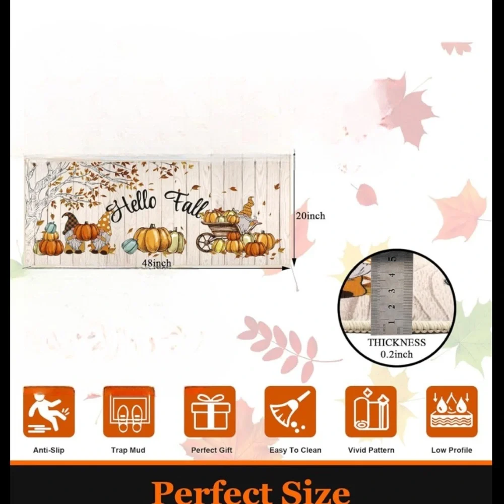 Fall entryway mat